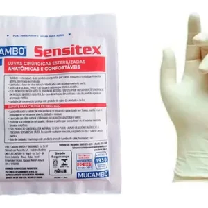 Kit C/50 Luva Cirúrgica De Látex Estéril Sensitex Mucambo