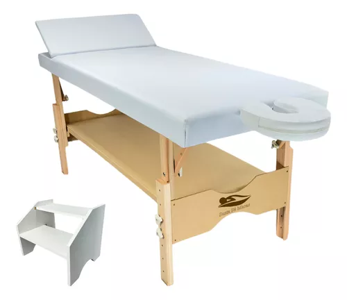 Maca Fixa Spa Reclinável + Escada Massagem Estética Tatuagem